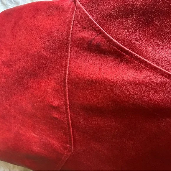 Vintage Red Leather PIONEER WEAR Woman’s (M) - Picture 12 of 15